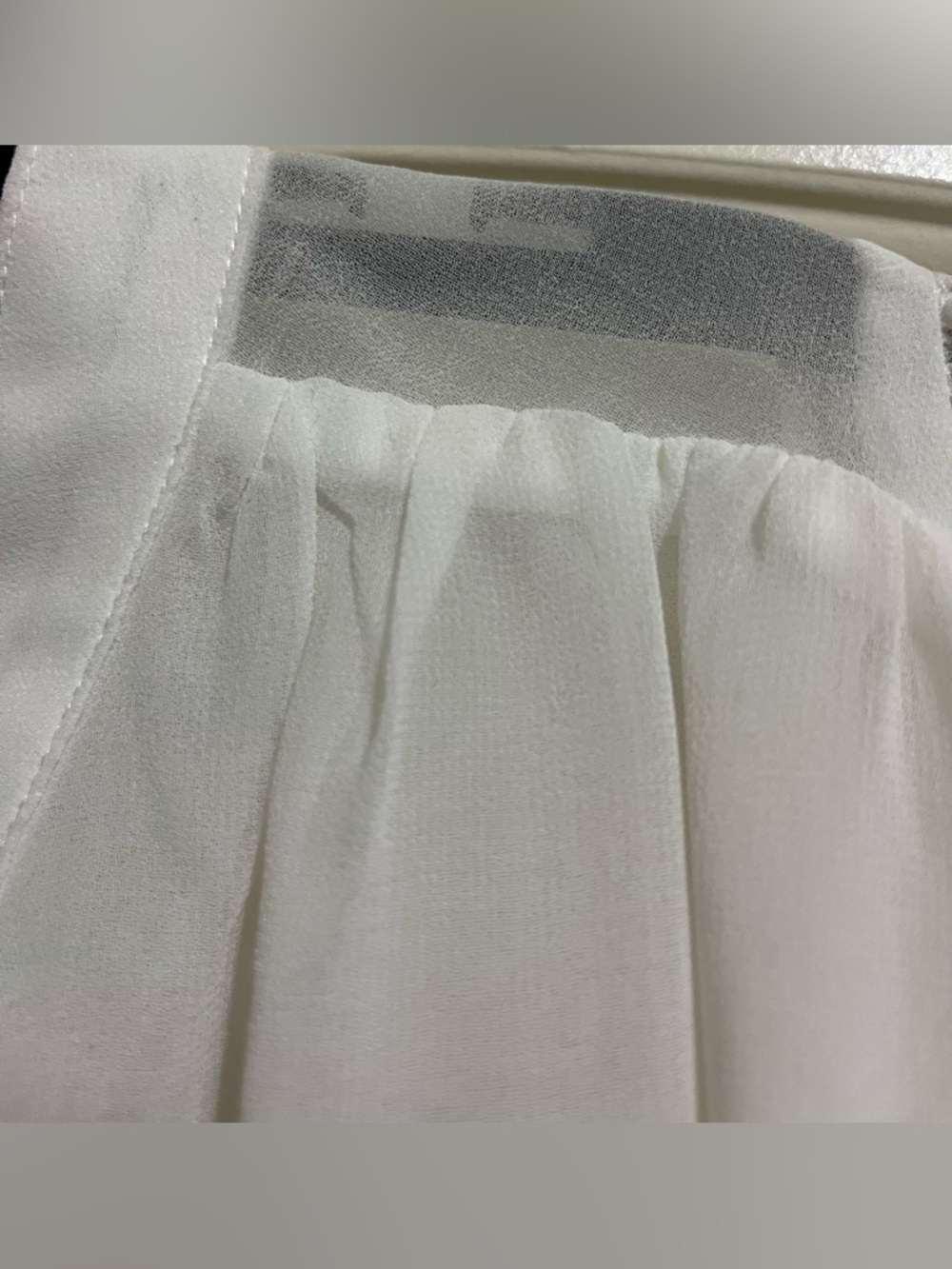NWT Melograno Rico Women’s White Semi Sheer Boho Peasant Button Blouse Top XL - Picture 2 of 11